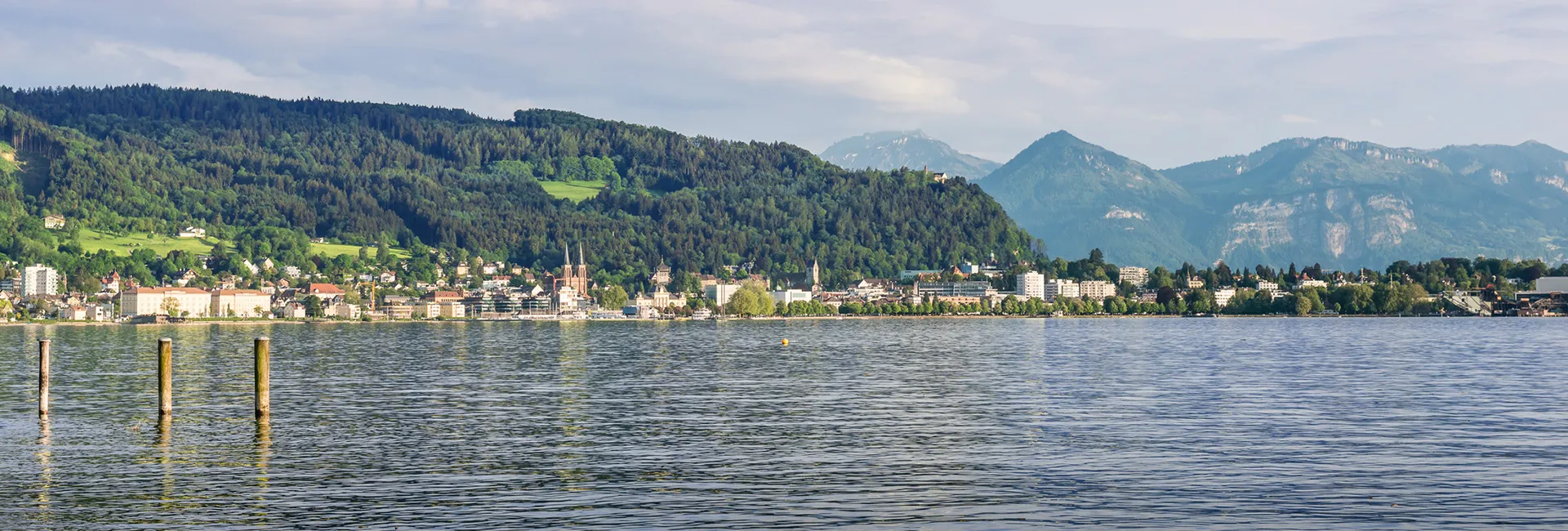 PV-Landesstelle Vorarlberg: Bregenz, Bodensee, Bäume, Berge